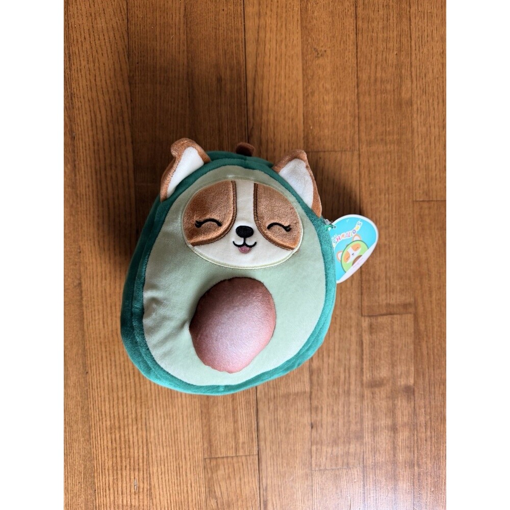 NWT Squishmallow 8" Regina The Corgi in Avocado Costume 2021 Plush Toy NEW